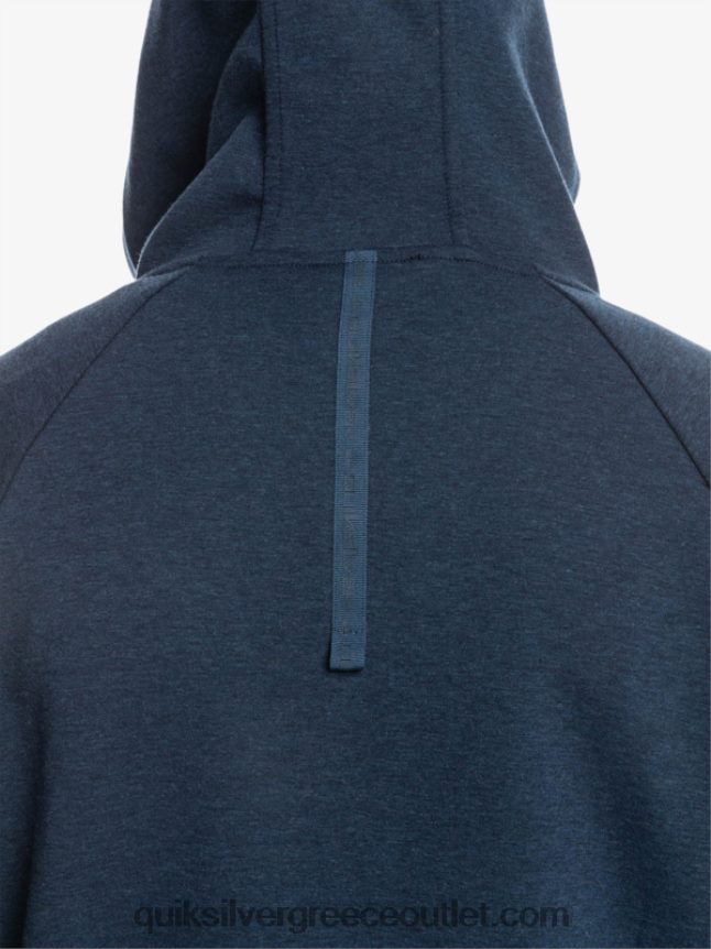 αποχωριστείτε το φούτερ με μισό φερμουάρ Quiksilver άνδρες 66LP841371 διακριτικά μπλε ρείκι