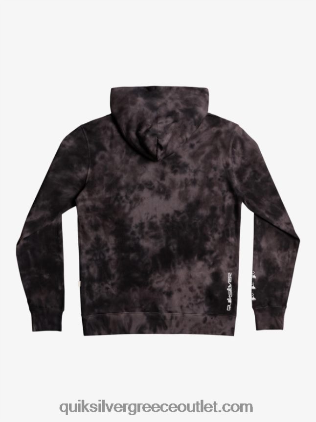 θολό κουκούλα με κουκούλα Quiksilver άνδρες 66LP841503 μαύρη θολή βαφή γραβάτας