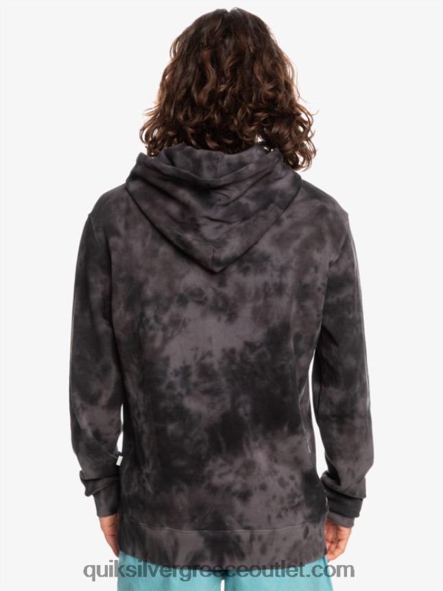 θολό κουκούλα με κουκούλα Quiksilver άνδρες 66LP841503 μαύρη θολή βαφή γραβάτας