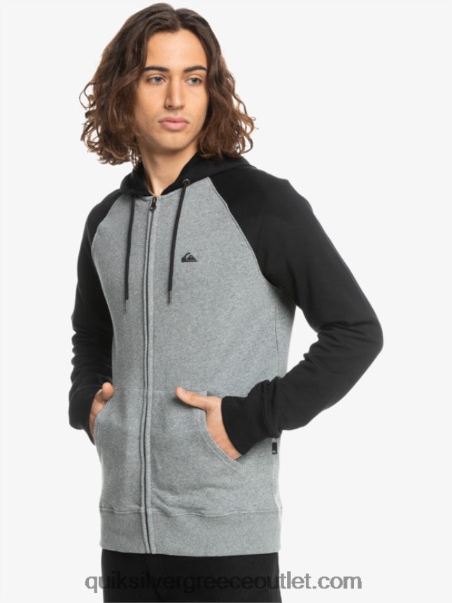 κουκούλα με φερμουάρ πρώτης ανάγκης Quiksilver άνδρες 66LP841513 navy blazer/ lgh