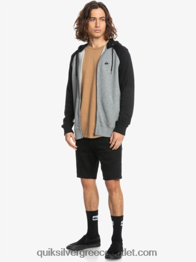 κουκούλα με φερμουάρ πρώτης ανάγκης Quiksilver άνδρες 66LP841513 navy blazer/ lgh