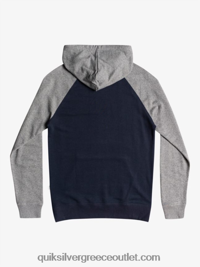 κουκούλα με φερμουάρ πρώτης ανάγκης Quiksilver άνδρες 66LP841514 ανοιχτό γκρι ρείκι/μαύρο