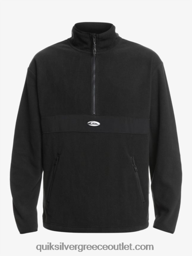 Κρόνος μισό φερμουάρ φλις Quiksilver άνδρες 66LP841561 μαύρος