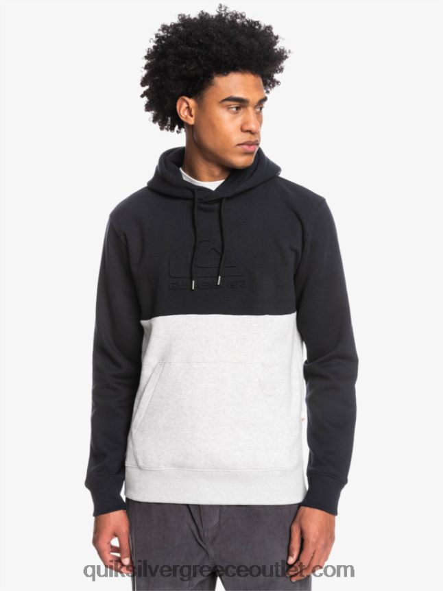 κουκούλα ανάγλυφο Quiksilver άνδρες 66LP841681 μαύρος