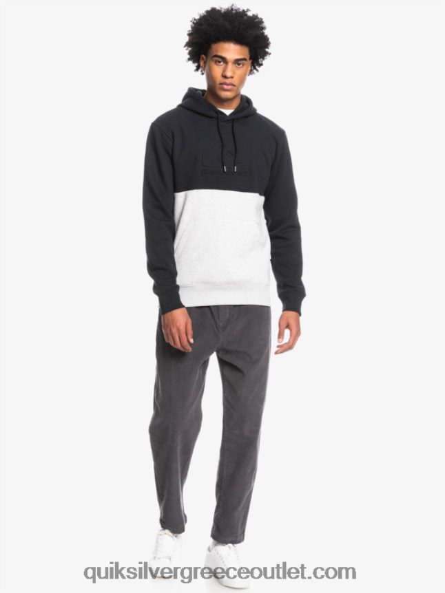 κουκούλα ανάγλυφο Quiksilver άνδρες 66LP841681 μαύρος