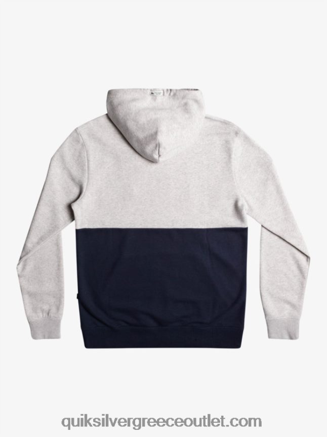 κουκούλα ανάγλυφο Quiksilver άνδρες 66LP841682 ανοιχτό γκρι ρείκι
