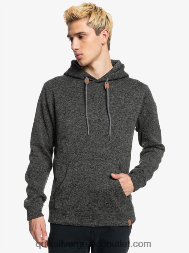 κουκούλα κέλερ Quiksilver άνδρες 66LP841710 σκούρο γκρι ρείκι