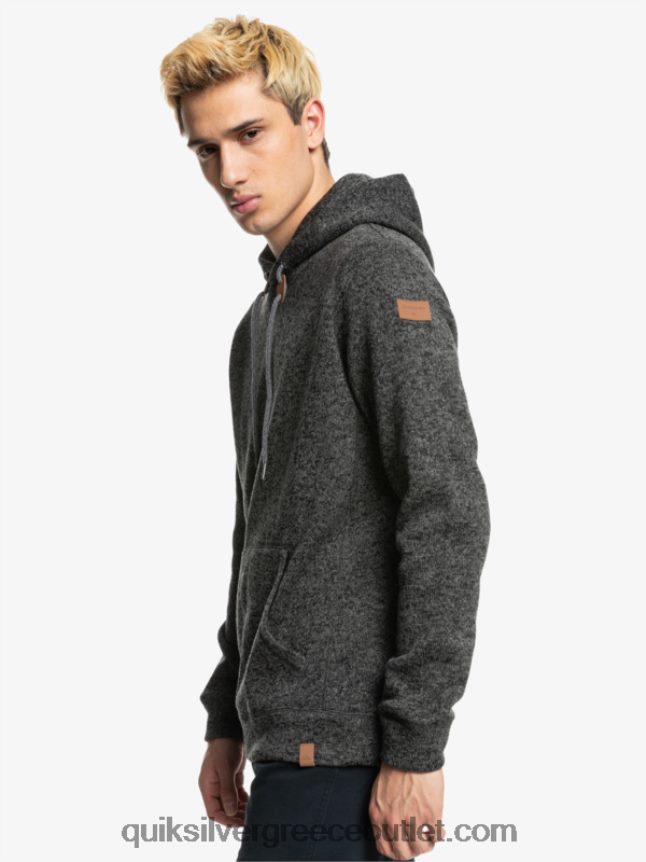 κουκούλα κέλερ Quiksilver άνδρες 66LP841710 σκούρο γκρι ρείκι