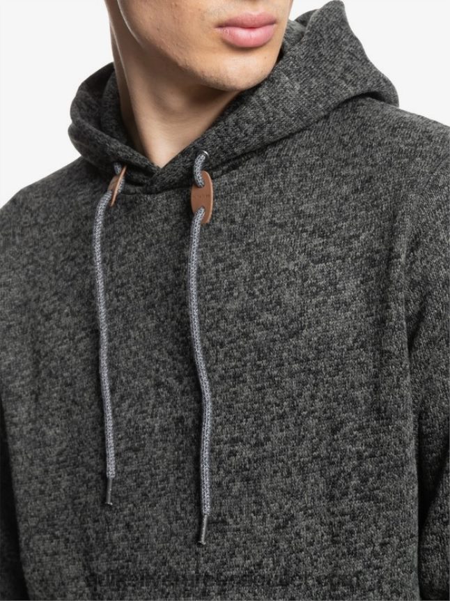 κουκούλα κέλερ Quiksilver άνδρες 66LP841710 σκούρο γκρι ρείκι