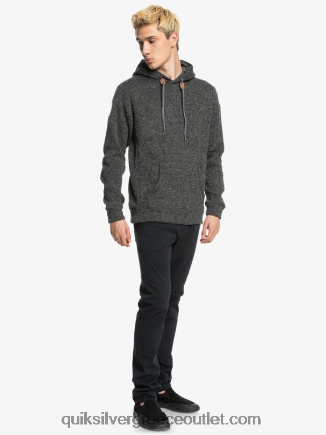 κουκούλα κέλερ Quiksilver άνδρες 66LP841710 σκούρο γκρι ρείκι