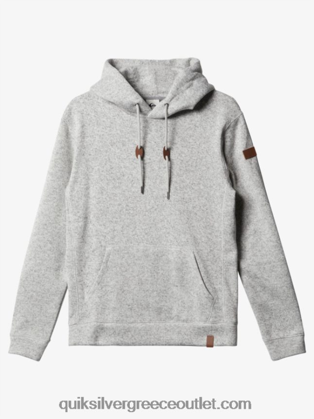 κουκούλα κέλερ Quiksilver άνδρες 66LP841711 ανοιχτό γκρι ρείκι