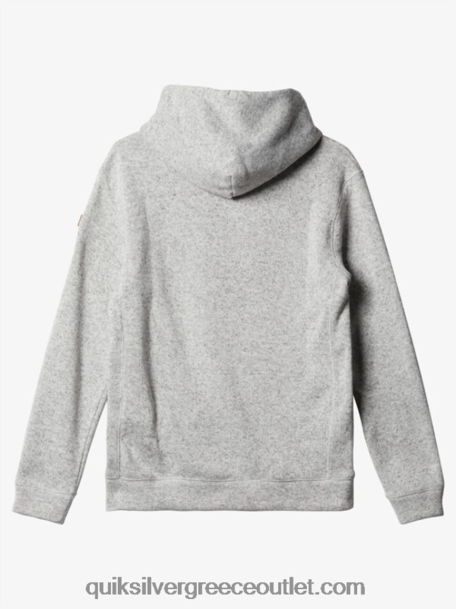 κουκούλα κέλερ Quiksilver άνδρες 66LP841711 ανοιχτό γκρι ρείκι