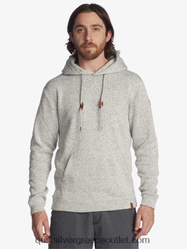 κουκούλα κέλερ Quiksilver άνδρες 66LP841711 ανοιχτό γκρι ρείκι