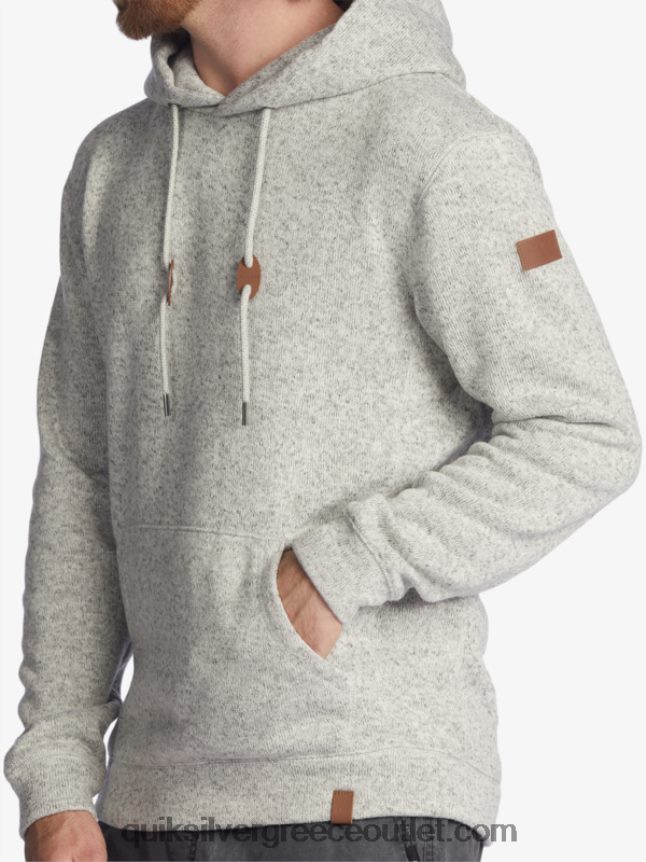 κουκούλα κέλερ Quiksilver άνδρες 66LP841711 ανοιχτό γκρι ρείκι