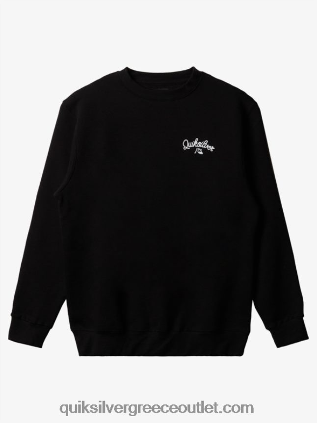 νέα φούτερ με λαιμόκοψη Quiksilver άνδρες 66LP841802 μαύρος