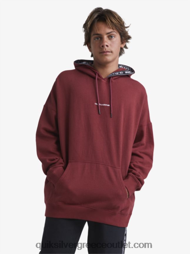 ΦΟΥΤΕΡ με ΚΟΥΚΟΥΛΑ Quiksilver x Stab άνδρες 66LP841804 ρουμπίνι κρασί