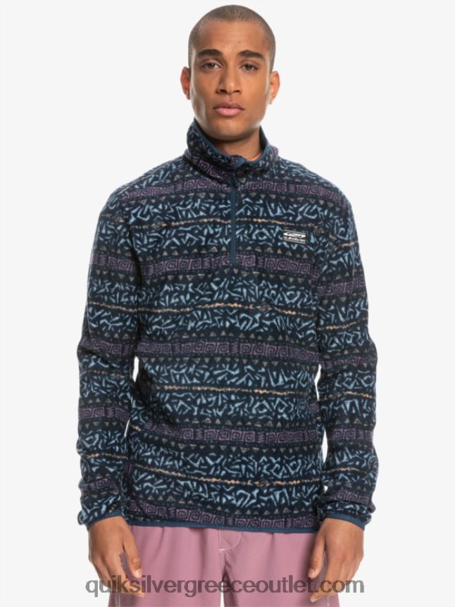 πουλόβερ φλις τέταρτο aker Quiksilver άνδρες 66LP841878 σκονισμένο σκανδιναβικό κανάλι ορχιδέας