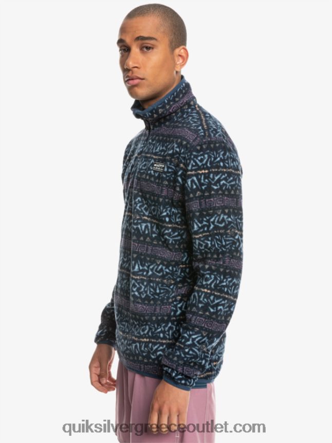 πουλόβερ φλις τέταρτο aker Quiksilver άνδρες 66LP841878 σκονισμένο σκανδιναβικό κανάλι ορχιδέας