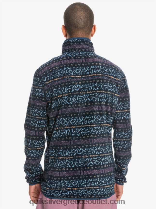 πουλόβερ φλις τέταρτο aker Quiksilver άνδρες 66LP841878 σκονισμένο σκανδιναβικό κανάλι ορχιδέας