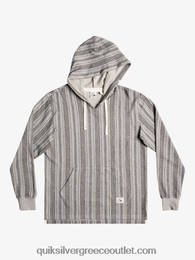 baja hoodie Quiksilver άνδρες 66LP841544 μαύρο baja vert
