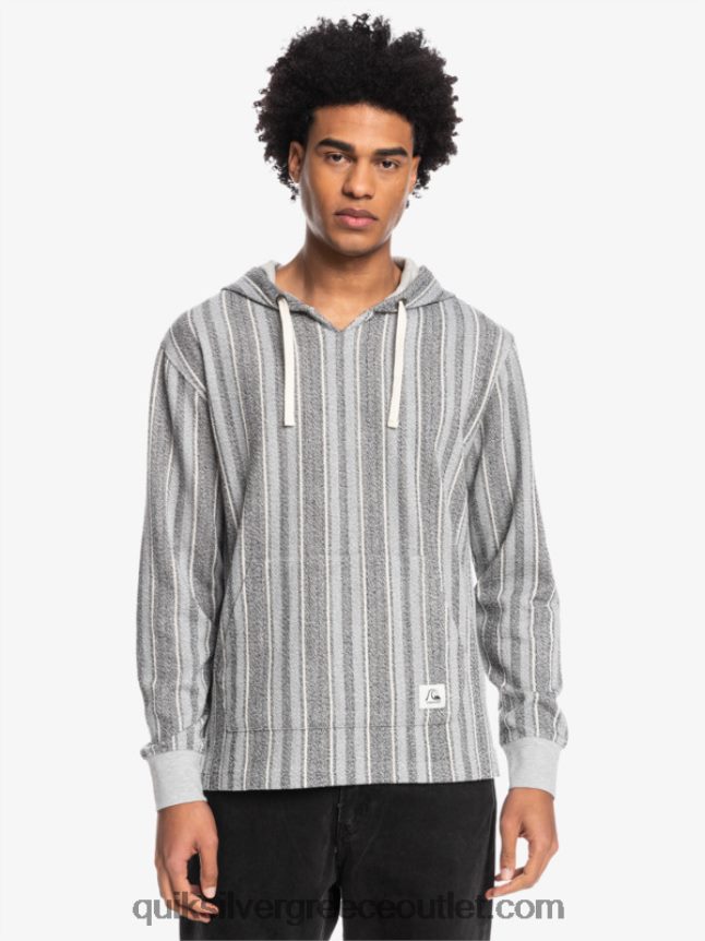 baja hoodie Quiksilver άνδρες 66LP841544 μαύρο baja vert