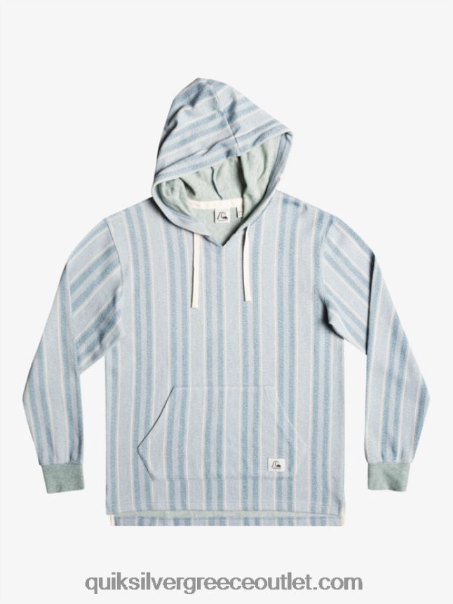 baja hoodie Quiksilver άνδρες 66LP841545 provencial blue baja vert