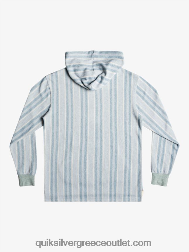 baja hoodie Quiksilver άνδρες 66LP841545 provencial blue baja vert