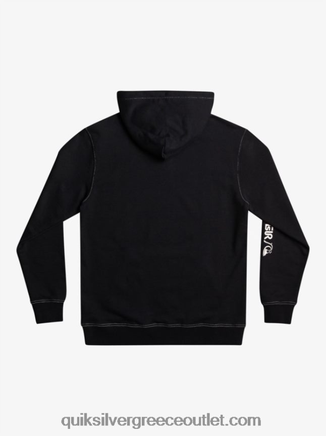 το αυθεντικό hoodie Quiksilver άνδρες 66LP841033 μαύρος
