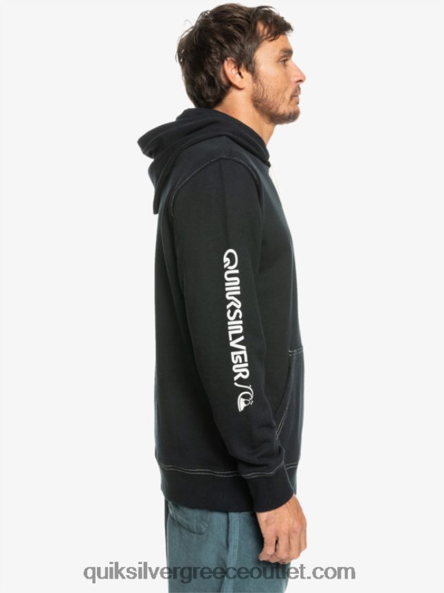 το αυθεντικό hoodie Quiksilver άνδρες 66LP841033 μαύρος