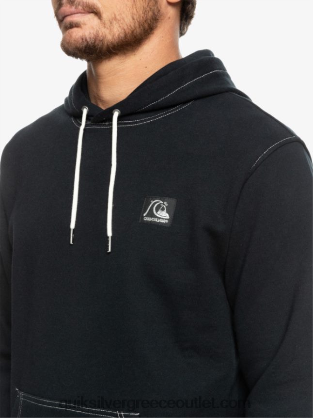 το αυθεντικό hoodie Quiksilver άνδρες 66LP841033 μαύρος
