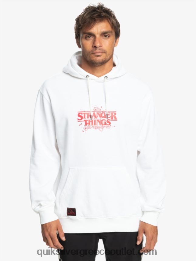 πράγματα επίσημο λογότυπο hoodie Quiksilver x Stranger άνδρες 66LP841807 άσπρο