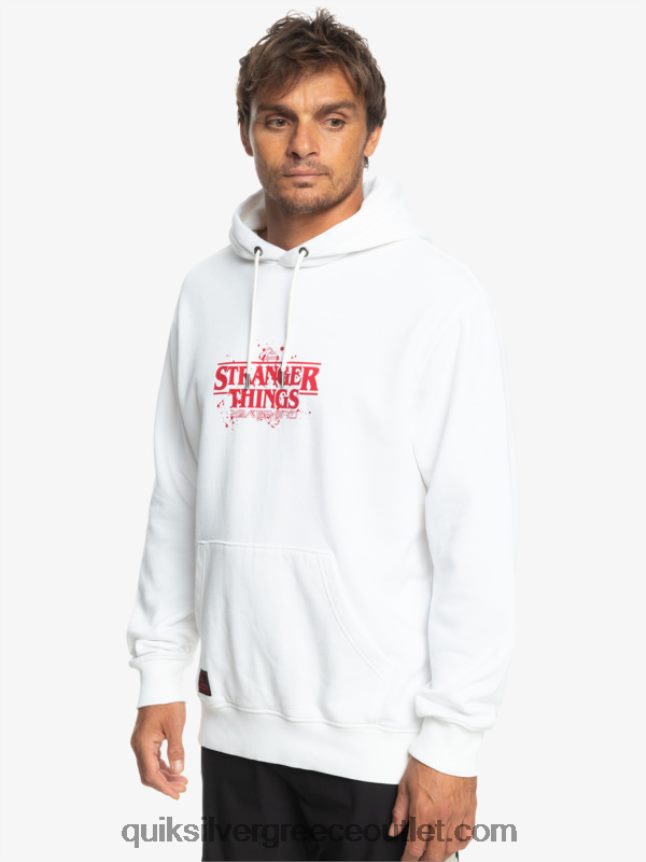 πράγματα επίσημο λογότυπο hoodie Quiksilver x Stranger άνδρες 66LP841807 άσπρο