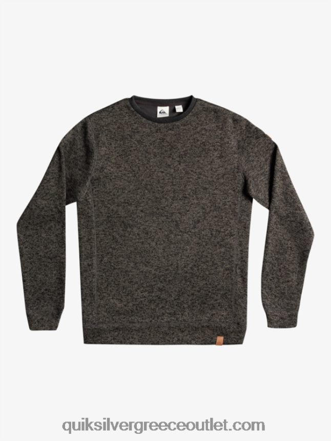 φούτερ keller Quiksilver άνδρες 66LP841423 σκούρο γκρι ρείκι