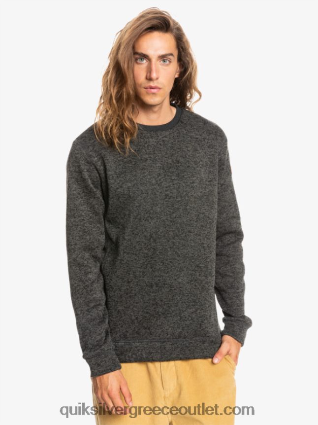 φούτερ keller Quiksilver άνδρες 66LP841423 σκούρο γκρι ρείκι