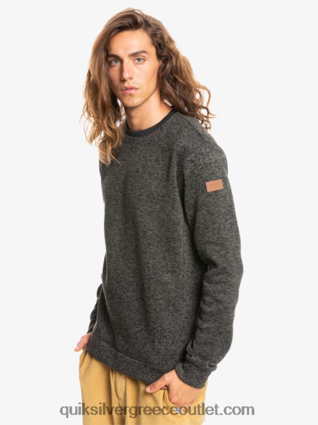 φούτερ keller Quiksilver άνδρες 66LP841423 σκούρο γκρι ρείκι
