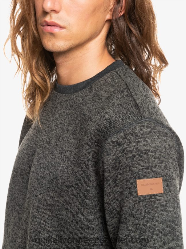 φούτερ keller Quiksilver άνδρες 66LP841423 σκούρο γκρι ρείκι