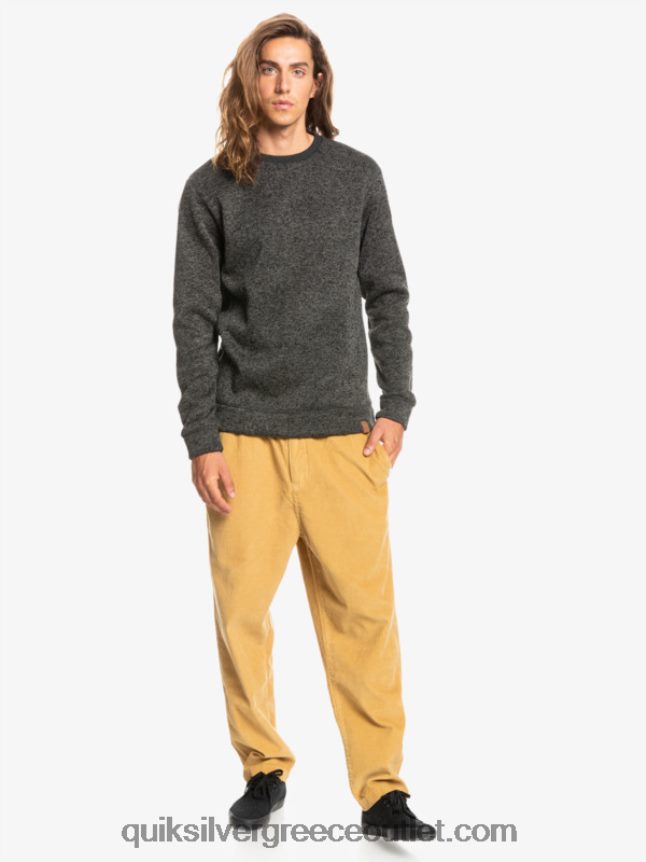 φούτερ keller Quiksilver άνδρες 66LP841423 σκούρο γκρι ρείκι