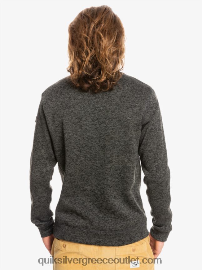 φούτερ keller Quiksilver άνδρες 66LP841423 σκούρο γκρι ρείκι