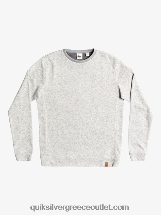 φούτερ keller Quiksilver άνδρες 66LP841424 ανοιχτό γκρι ρείκι