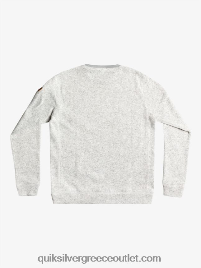 φούτερ keller Quiksilver άνδρες 66LP841424 ανοιχτό γκρι ρείκι