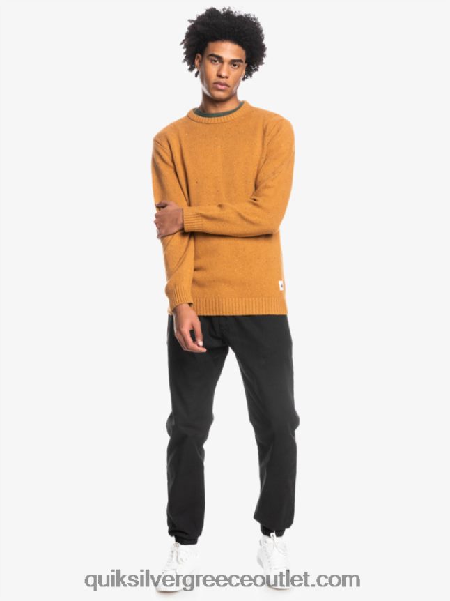 πουλόβερ neppy Quiksilver άνδρες 66LP841826 καστανή ζάχαρη