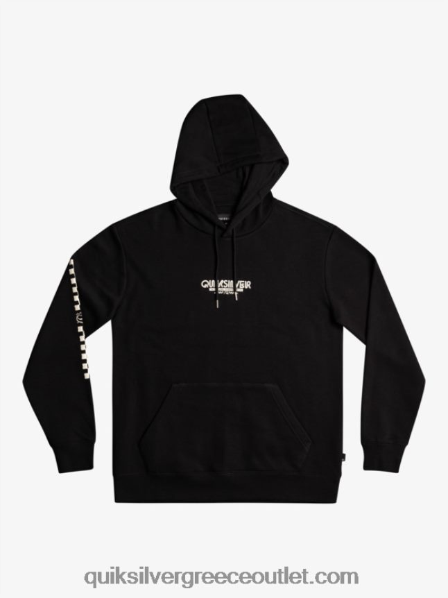 omni check hoodie Quiksilver άνδρες 66LP841486 μαύρος