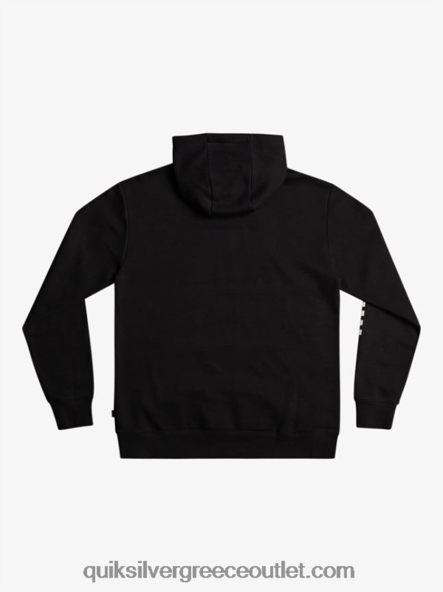 omni check hoodie Quiksilver άνδρες 66LP841486 μαύρος
