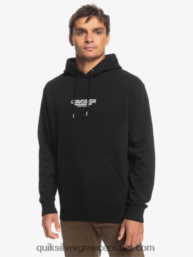 omni check hoodie Quiksilver άνδρες 66LP841486 μαύρος