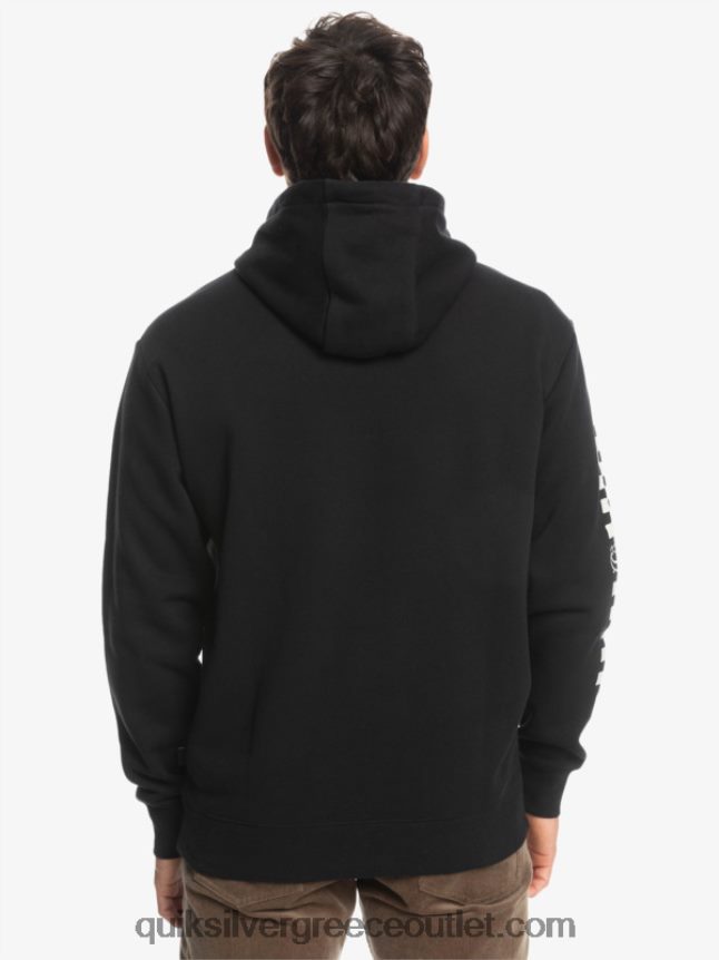 omni check hoodie Quiksilver άνδρες 66LP841486 μαύρος