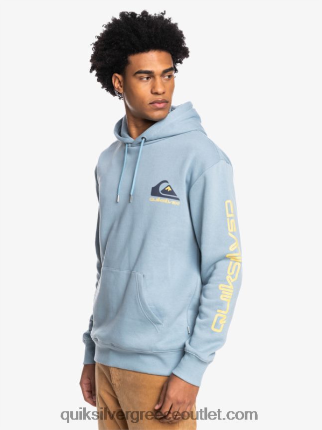 omni logo κουκούλα fleece top Quiksilver άνδρες 66LP841090 μαύρος