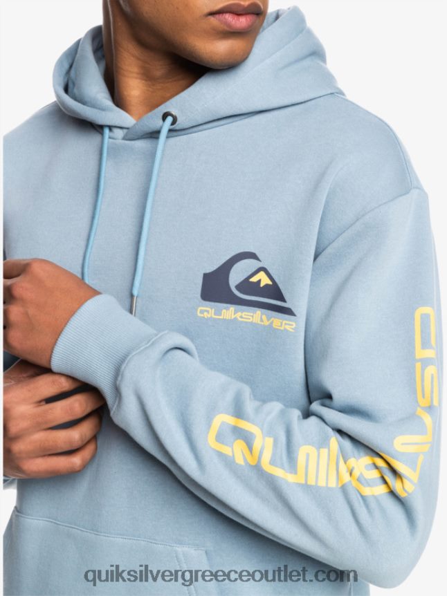 omni logo κουκούλα fleece top Quiksilver άνδρες 66LP841090 μαύρος