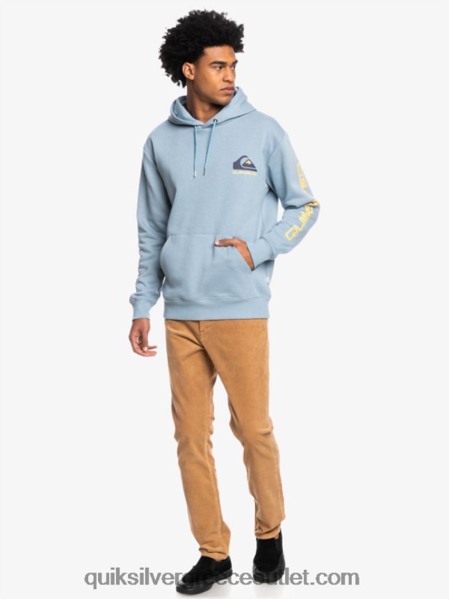 omni logo κουκούλα fleece top Quiksilver άνδρες 66LP841090 μαύρος