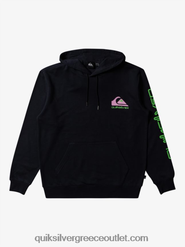 omni logo hoodie Quiksilver άνδρες 66LP84641 μαύρος
