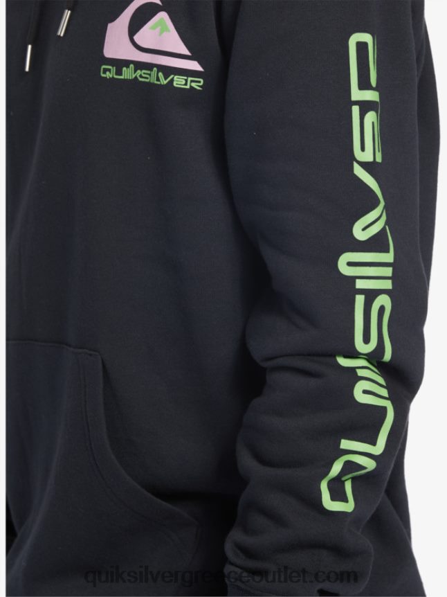 omni logo hoodie Quiksilver άνδρες 66LP84641 μαύρος
